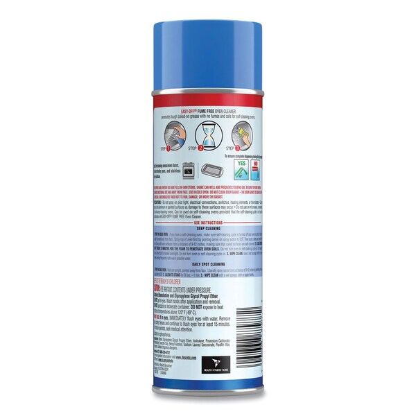 Desengrasante para horno sin humo Easy-Off, lata de aerosol de 14.5 oz, espuma, 12 unidades - 62338-87977