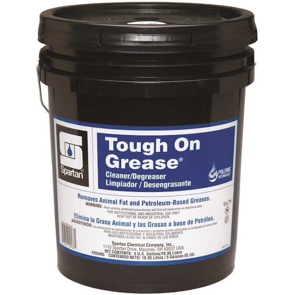 Desengrasante industrial Tough on Grease de 5 galones de Spartan Chemical - 203405