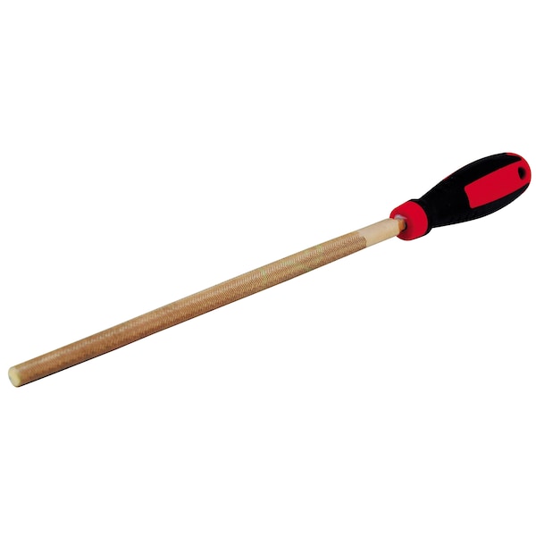 Cs Unitec Non Sparking Round File, 200mm x 20, Beryllium Copper - EX411R-200B