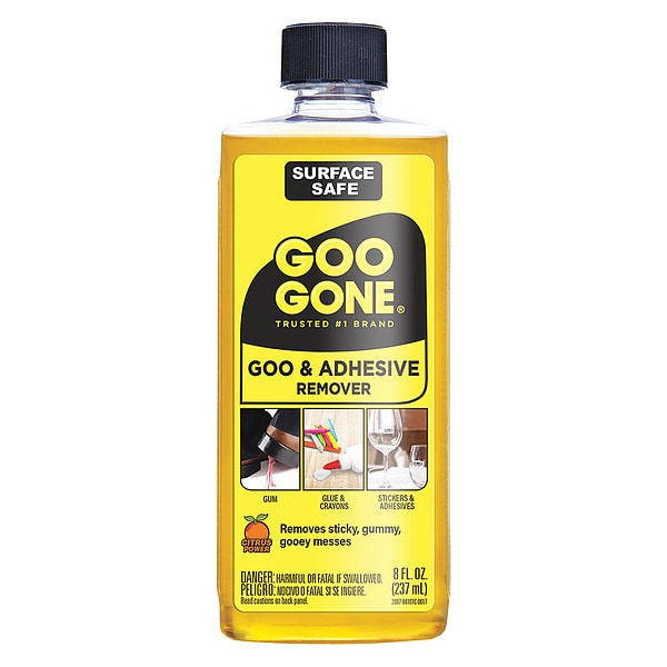 Removedor de Adhesivo Cítrico Goo Gone, Botella de 8 Oz, Líquido, Paquete de 12 - 2087