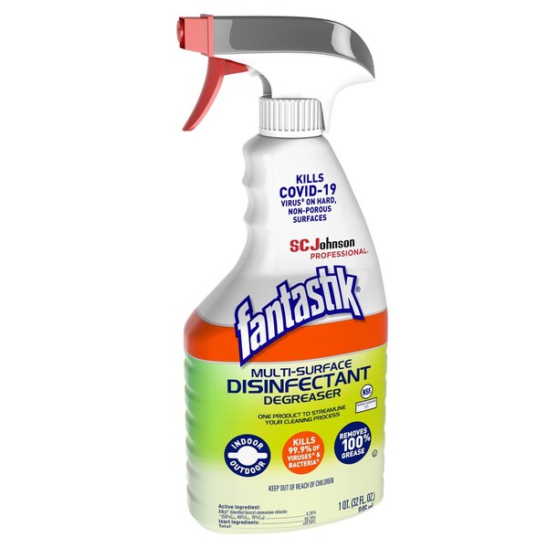 Desengrasante desinfectante Fantastik de Sc Johnson Professional, 32 oz líquidos, botella con gatillo, incoloro - 311836