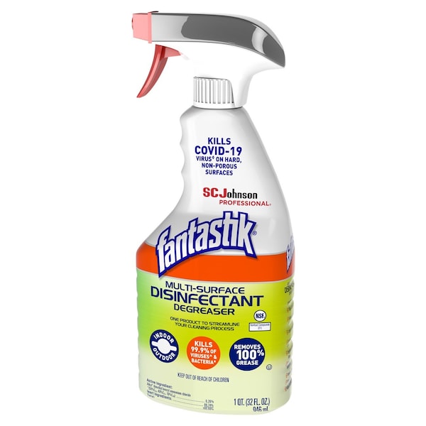 Desengrasante desinfectante Fantastik de Sc Johnson Professional, 32 oz líquidos, botella con gatillo, incoloro - 311836