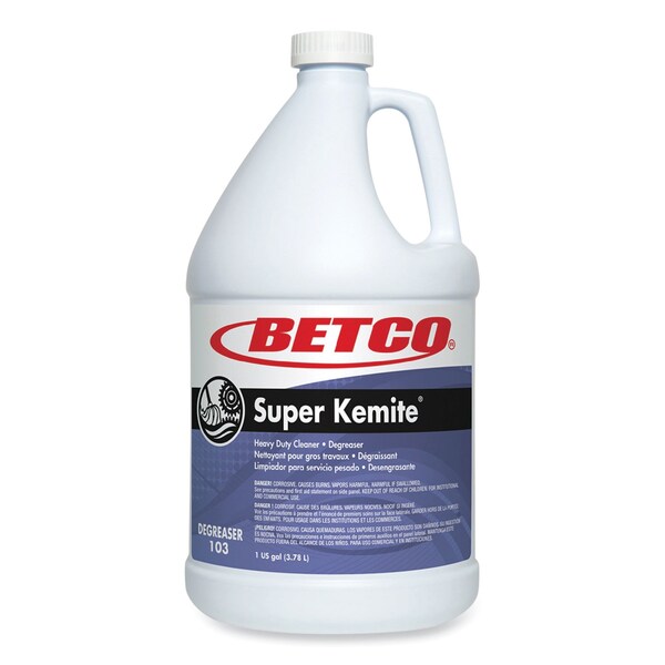 Betco Limpiadores y Detergentes, botella de 1 galón, líquido, paquete de 4 - 1030400