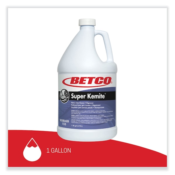 Betco Limpiadores y Detergentes, botella de 1 galón, líquido, paquete de 4 - 1030400
