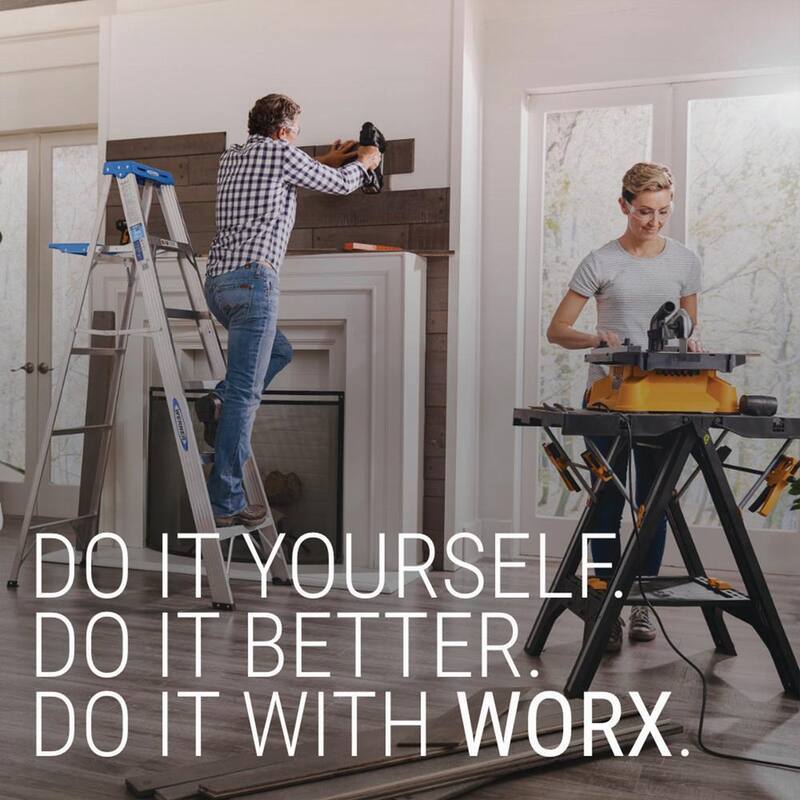 Juego de destornillador inalámbrico recargable Worx 4-Volt Max de ion de litio con cargador, estuche rígido y luces LED - WX240L