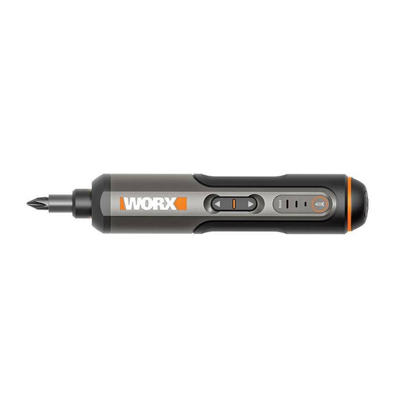 Juego de destornillador inalámbrico recargable Worx 4-Volt Max de ion de litio con cargador, estuche rígido y luces LED - WX240L