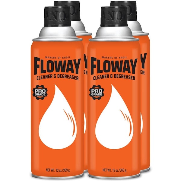 Kroil 13 Oz. Floway Aerosol, Desengrasante, Resistencia Industrial, Multipropósito, 4PK - AZFL132C4