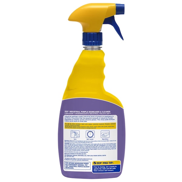 Limpiador y desengrasante líquido Zep Industrial Purple sin fragancia de 32 oz - R42310