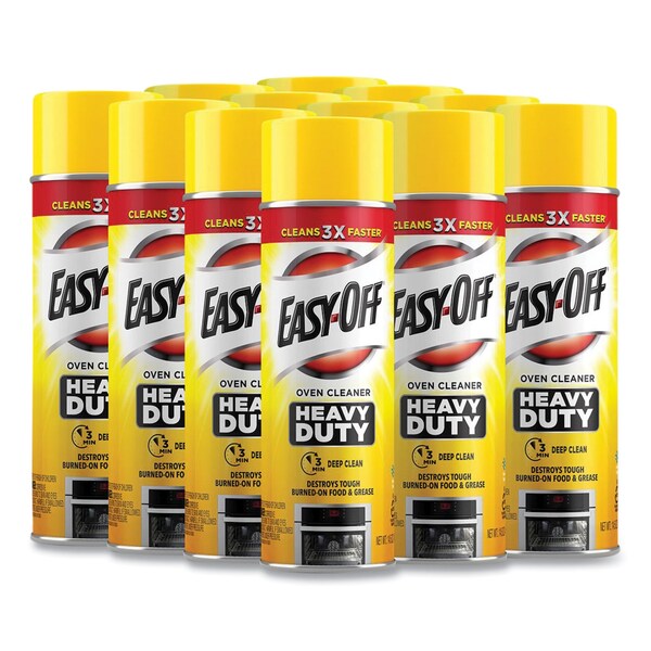 Desengrasante y Limpiador para Horno Resistente Easy-Off, Lata de Aerosol de 14.5 oz, Espuma, 12 unidades - 62338-87979