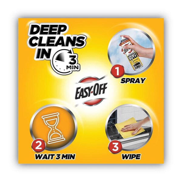 Desengrasante y Limpiador para Horno Resistente Easy-Off, Lata de Aerosol de 14.5 oz, Espuma, 12 unidades - 62338-87979