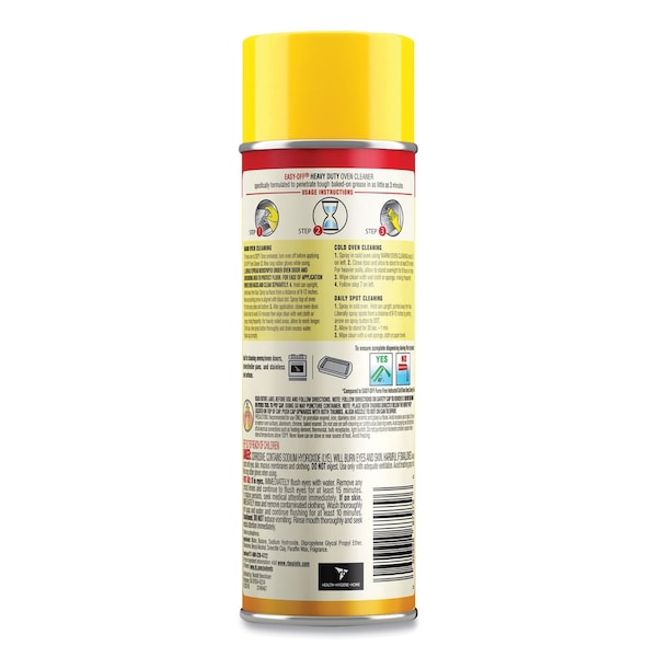 Desengrasante y Limpiador para Horno Resistente Easy-Off, Lata de Aerosol de 14.5 oz, Espuma, 12 unidades - 62338-87979