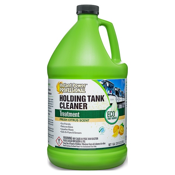 Limpiador y tratamiento profesional para tanques de retención Instant Power, 1 Galón, Líquido, Naranja claro - 8871