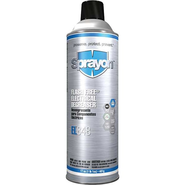 Desengrasante Eléctrico en Aerosol Sprayon, 13 oz, Líquido, Incoloro - SC0848000