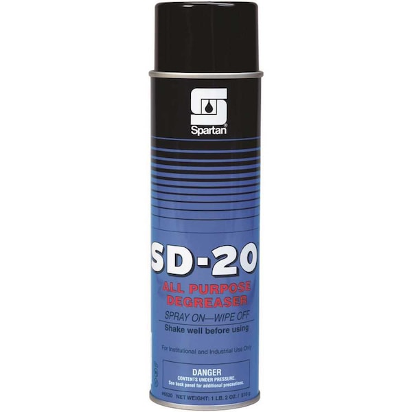 Spartan Chemical SD-20 18 oz. Aerosol Can Citrus Scent Limpiador desengrasante multiusos - 652000