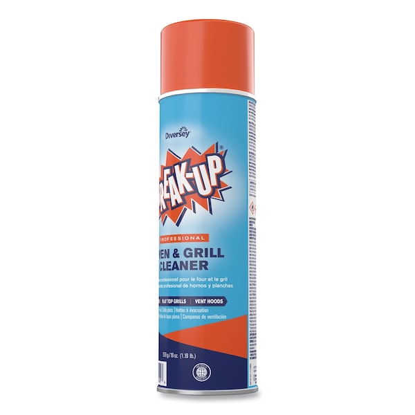 Limpiador desengrasante de horno y parrilla, en aerosol de 19 oz, líquido, azul, paquete de 6 - CBD991206