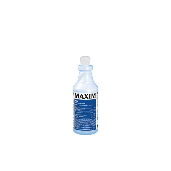 Limpiador desinfectante para tazas Midlab Inc. Maxim HCL 1qt. Ligero aroma a sassafras RB312, 12PK - 031200-12