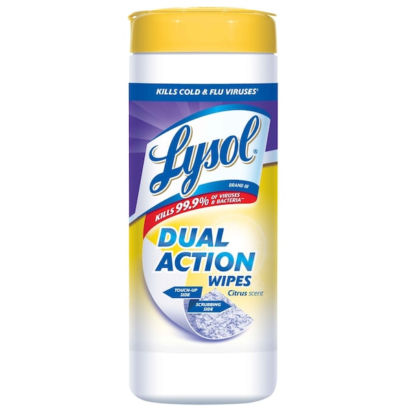Lysol Lysol Desinfectante Antibacteriano de Doble Acción con Aroma a Cítricos 35 piezas 1 paquete - 1920081143