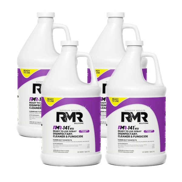 RMR Solutions RMR-141RTU DESINFECTANTE, FUNGICIDA Y LIMPIADOR GALÓN, 4PK - RMR141GRTU-4PK