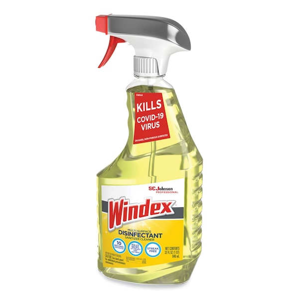 Limpiadores y detergentes Windex, botella pulverizadora de 32 oz, aroma fresco, paquete de 8 - 10019800003125