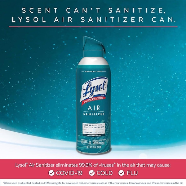 Lysol Lysol Desinfectante de Aire con Aroma Fresco 10 oz 1 paquete - 1920099350
