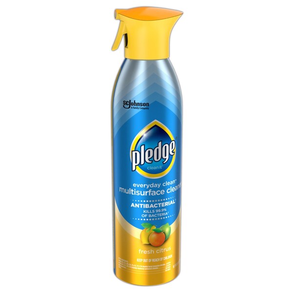 Limpiadores y Detergentes en Aerosol Pledge, Fragancia Cítrica, Paquete de 6 - 307951