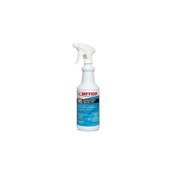 Betco Fight-Bac RTU Limpiador Desinfectante, 32 fl oz (1 cuarto) Flor de Cítricos, Transparente, 12 PK - 3111200CT
