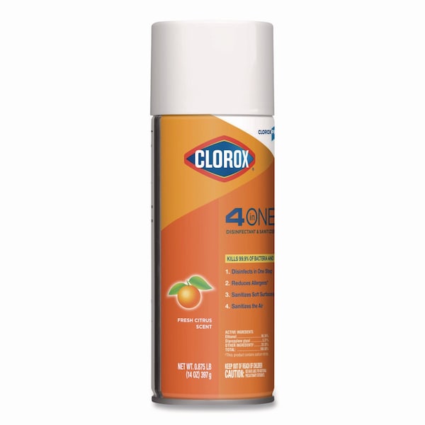 Clorox Limpiadores y Detergentes, Lata de aerosol de 14 oz, Cítricos, 12 unidades - CLO 31043