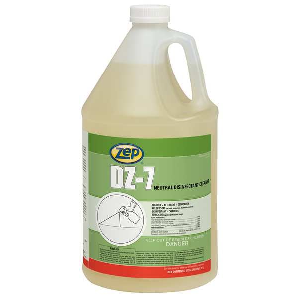 Limpiador y desinfectante Zep, 4 galones, Cubeta Redonda de Plástico, Agradable, Amarillo, 4 PK - 752023