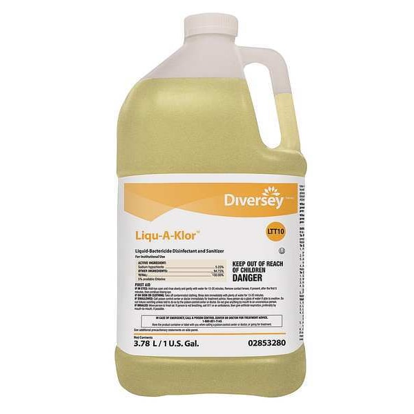 Desinfectante para Servicio de Alimentos Diversey, 1 galón, sin aroma, paquete de 4 - 02853280