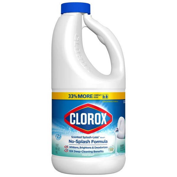 Clorox Clorox Splash-Less Blanqueador con aroma a Lino Fresco 40 oz - 32335