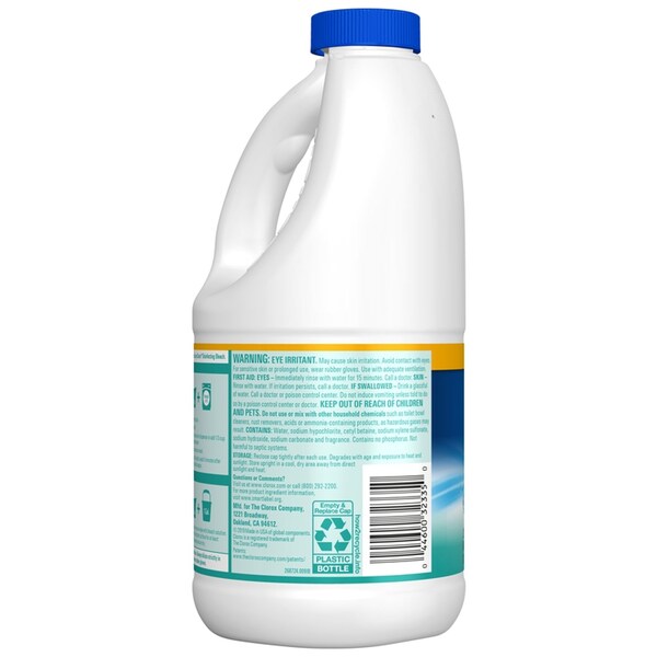 Clorox Clorox Splash-Less Blanqueador con aroma a Lino Fresco 40 oz - 32335