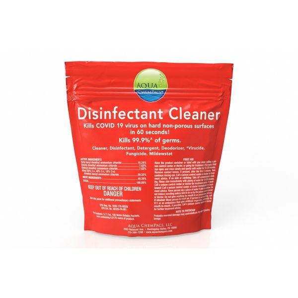 Limpiador desinfectante líquido Aqua Chempacs, bolsa de 20 unidades - 4-2230