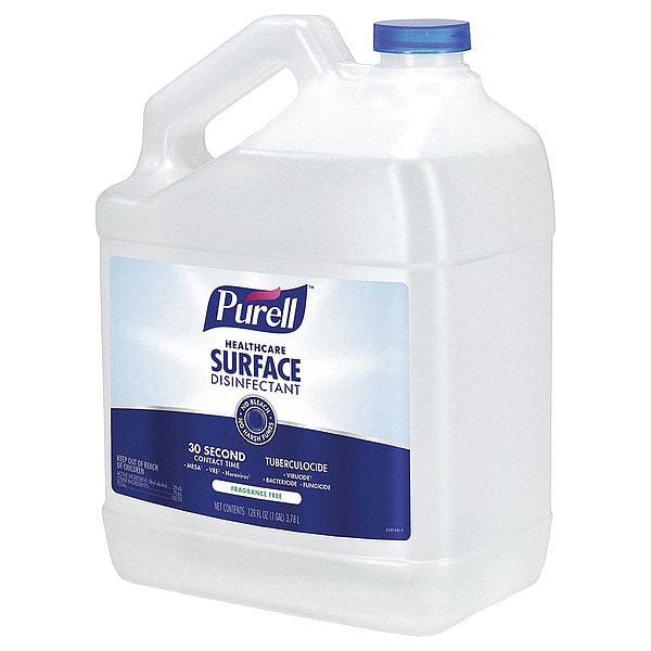 Desinfectante de Superficies Purell Healthcare, 1 galón, sin fragancia, paquete de 4