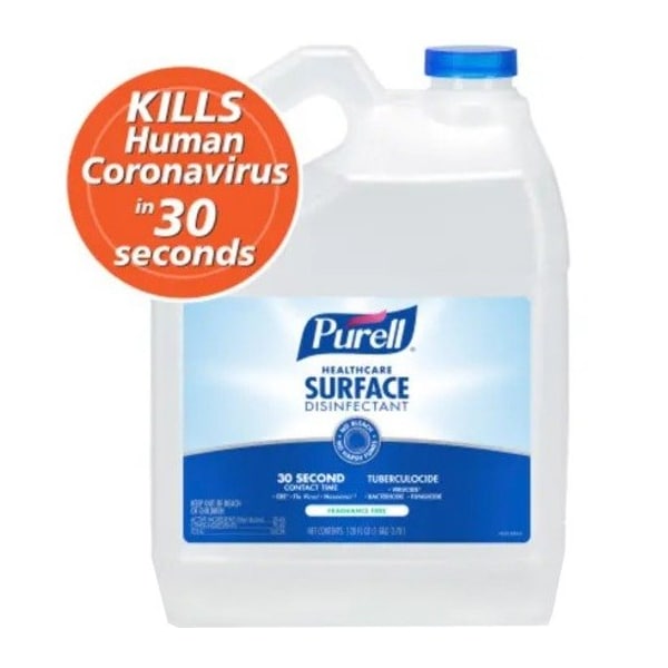 Desinfectante de Superficies Purell Healthcare, 1 galón, sin fragancia, paquete de 4