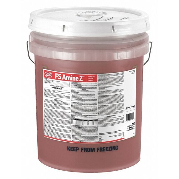 Zep Sanitizer, 5 gal. Balde de plástico, Suave, Rojo - 170039