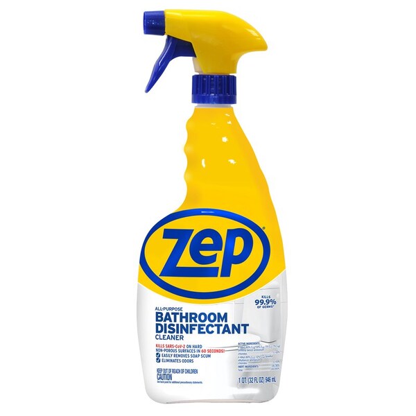 Zep Zep Limpiador desinfectante para baños sin aroma 32 oz 1 pk - ZUPRXDC32