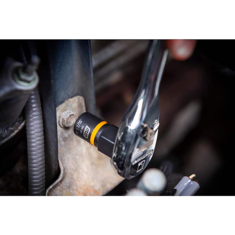 Set de casquillos de extracción de impacto GEARWRENCH Bolt Biter de 1/4 y 3/8 pulgadas SAE/Métrico (28 piezas) - 84784