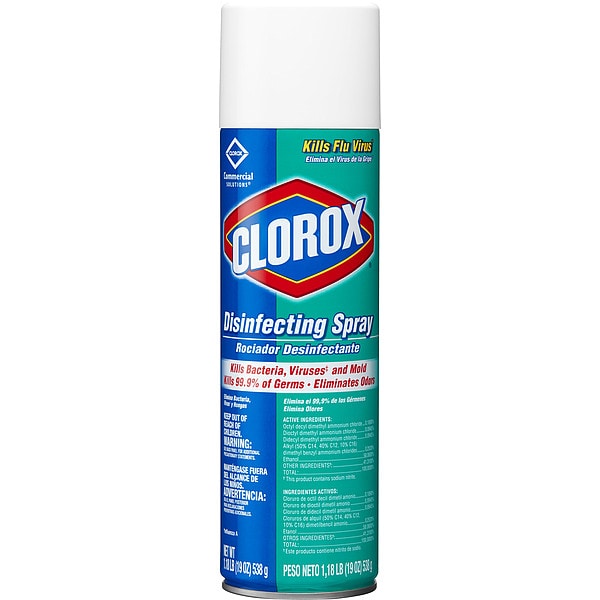 Desinfectante en aerosol Clorox, 19 oz., sin fragancia, paquete de 12 unidades - 38504