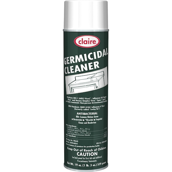 Limpia y desinfecta Sprayway Germicidal, 20 oz. Lata de aerosol, sin aroma - CL873