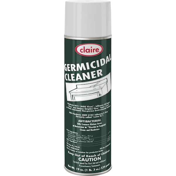 Limpia y desinfecta Sprayway Germicidal, 20 oz. Lata de aerosol, sin aroma - CL873