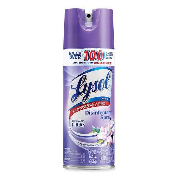 Lysol Limpiadores y Detergentes, Aerosol en Spray, Aroma Brisa de la Mañana™, 12 PK - 19200-80833