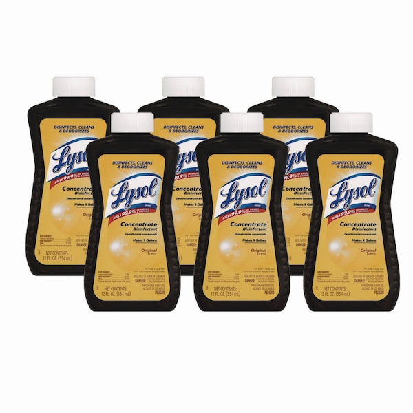 Lysol Limpiadores y Detergentes, Botella, Original, 6 PK - 19200-77500