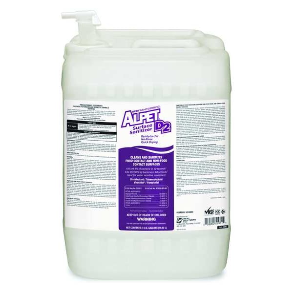 Limpiador, desinfectante y sanitizante Best Sanitizers, 5 galones, alcohol - SS10002