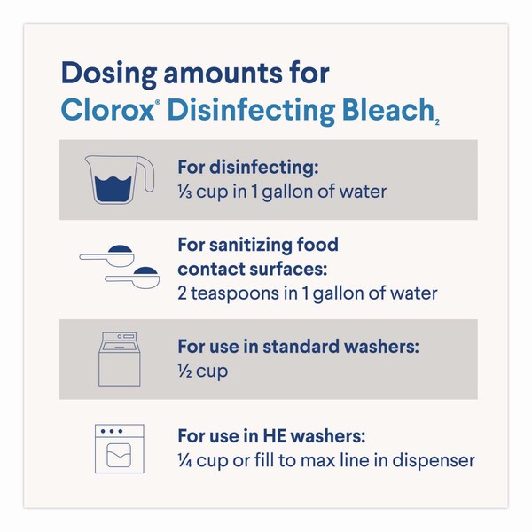 Clorox Limpiadores y Detergentes, Botella, Sin Fragancia, 6 PK - CLO32263