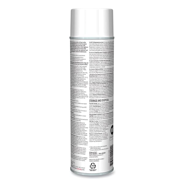 Claire Spray Q Desinfectante, Aroma a Limón, Aerosol de 17 oz, Paquete de 12 - CL1002