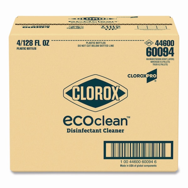 Clorox Limpiadores y Detergentes, Botella de Relleno de 128 oz, Sin Fragancia, 4 PK - 60094CT
