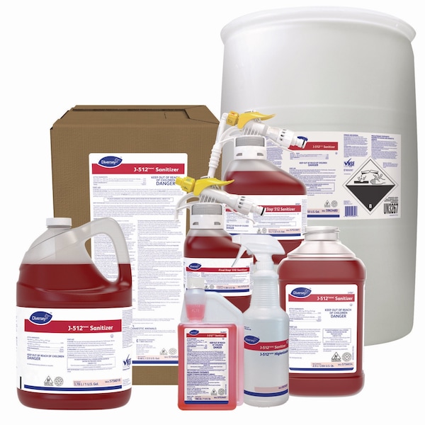 Desinfectante Diversey J-512TM/MC, Fragancia Cuaternaria, Tambor de 55 galones - 5963480