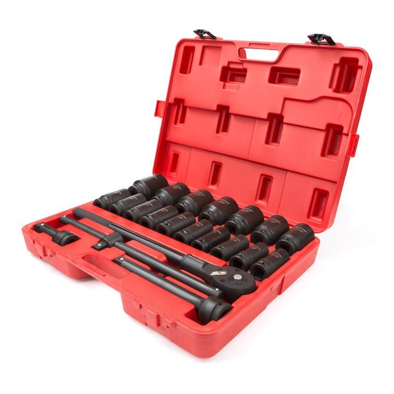 Juego de Llaves de Impacto Profundas de 6 Puntos TEKTON de 22 Piezas de 3/4 pulg. Drive 7/8-2 pulg. - 48995