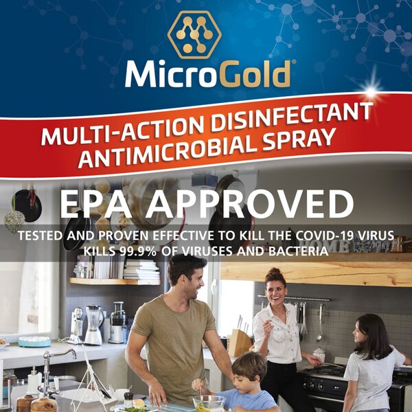 Granite Gold MicroGold Desinfectante Antibacteriano sin aroma 16 oz 1 paq - GG0097
