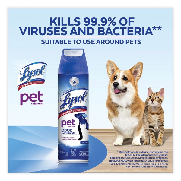 Lysol Limpiadores y Detergentes, Aerosol en Spray, Fresco, Paquete de 12 - 19200-99804